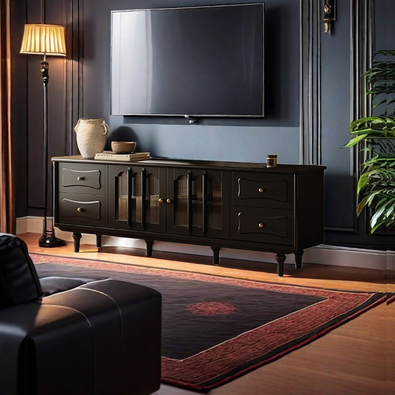 moonlight design French style black TV stand | Wayfair